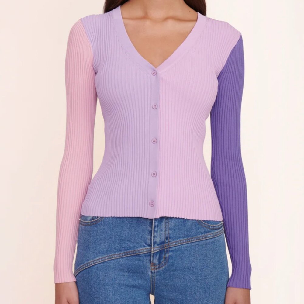 STAUD CARGO SWEATER IRIS MULTI, Size Small
